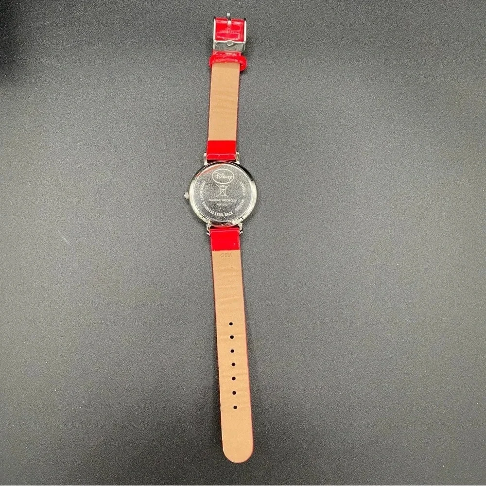 Disney Mickey Mouse Christmas Winter Watch with Patent Leather Strap - Working